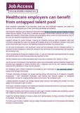 Healthcare employers can benefit from untapped talent pool cover