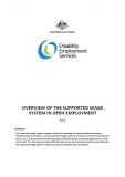 Cover of Supported Wage System in Open Employment Handbook
