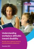 cover of Understanding workplace attitudes toward people with disability