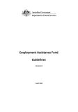 Employment Assistance Fund Guidelines cover